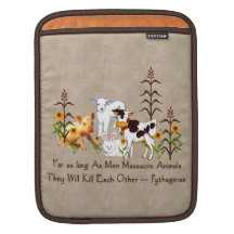 Citações do vegetariano de Pythagoras Bolsa De iPad