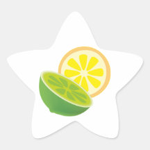 Citrinos citrus fruits adesivos estrelas