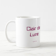 Claramente de Lua Caneca