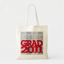 Classe da graduação 2011 de vermelho do saco 10 bolsas