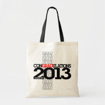 Classe de vermelho do saco de 2013 conGRADulations Bolsas Para Compras