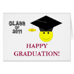 CLASSE FELIZ da GRADUAÇÃO do cartão 2011
