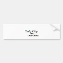 Clássico da cidade de Daly City Califórnia Adesivos