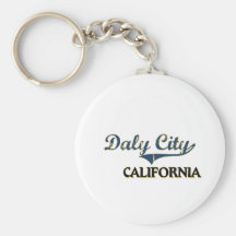 Clássico da cidade de Daly City Califórnia Chaveiro