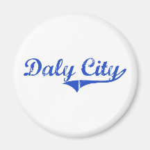 Clássico da cidade de Daly City Imã De Geladeira