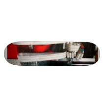 Close up de mangueiras de fogo skates