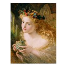Cludia por Sophie Anderson Cartoes Postais