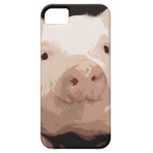 Cobrir bonito animal do iphone 5 do porco capas iPhone 5 Case-Mate