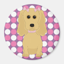Cocker spaniel bonito imã de geladeira