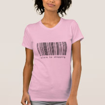 Código de barras - escravo a comprar t-shirts