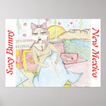 Coelho bonito de New mexico Poster