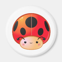 Cogumelo do joaninha de Kawaii Ima