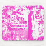 Colagem cor-de-rosa do punk mousepad