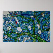 colagem de Van Gogh Poster