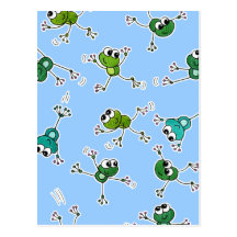 Colagem do sapo cartoes postais