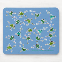 Colagem do sapo mousepad