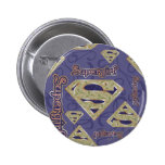 Colagem extravagante do logotipo de Supergirl Boton