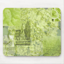 Colagem verde Mousepad da imagem de Florença