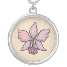 Colar cor-de-rosa da orquídea