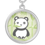 Colar de bambu afortunada da panda