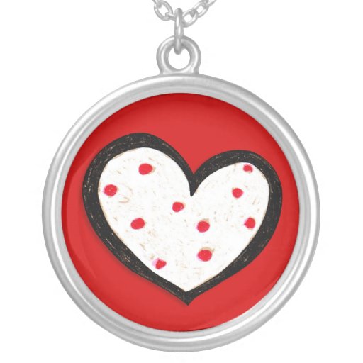 Colar Dotty do vermelho do coração