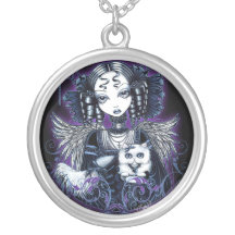 Colar gótico do anjo do Victorian de "Elizabeth"