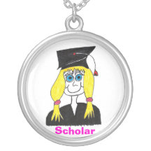 Colar graduada dos desenhos animados do erudito