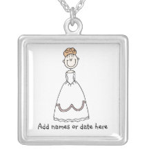 Colar personalizada da noiva