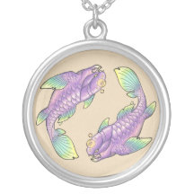 Colar roxa de Dunkleosteus Koi
