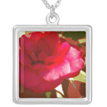 Colar vermelha da flor de Camelia