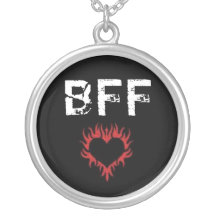 Colar vermelha do coração BFF do amor