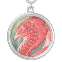 Colar vermelha do dragão do laço