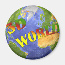 Coleção 3D World Imã