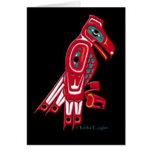 Coleção de EAGLE do HAIDA Cartão