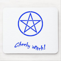 Coleção insolente da estrela da bruxa (azul) mousepads