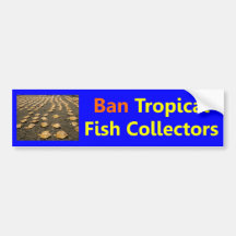Coletores tropicais dos peixes da proibição adesivo