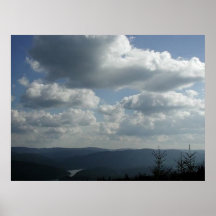 Colinas e céu grande poster