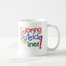 Coloração fora das linhas caneca