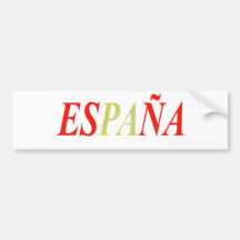 Colores Bandera España Pegatina De Parachoque