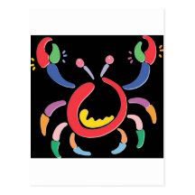 colorfulcrab cartao postal