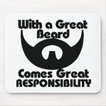 Com excelente uma barba vem grande resposibility mouse pad
