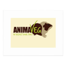 Coma animais dos vegetarianos não! cartão postal
