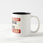 Coma e obtenha o gás caneca