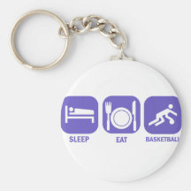 Coma o basquetebol do sono chaveiro