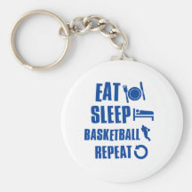 Coma o basquetebol do sono chaveiro