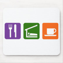 Coma o café do sono mousepads