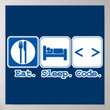 coma o código do sono (o HTML) Poster