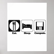 coma o computador do sono impressão