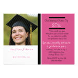 Comemorando o convite de festas graduado (Pink)