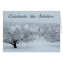 Comemore os cartões da cena do inverno do solstíci